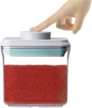 Airtight Food Storage Container - 0.5qt / 500ml Mini Square Pop Containers With Lids, Bpa Free Stackable Container Snacks Candy Salt Herbs Spices by TinyTreasures Baby Boutique