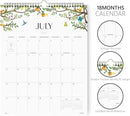 Jotsome Wall Calendar 2025-2026, Academic Monthly Wall Calendar From July 2025 to December 2026 11.2x14.2 inch Wall Decoration for Home and Office, Easy Planning (Florals, 11.2" x 14.2") by TinyTreasures Baby Boutique