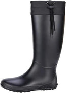 Asgard Packable Tall Rain Boots for Women Waterproof Rubber Garden Boots Ultra Lightweight Flat Mud Boots- NOT FOR WIDE CALF by GreenHaven Gardens