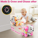 3-in-1 Musical Puppy Toys for 1 Year Old Girl Gift, Educational Baby Toy 6-12-18 Month, 1st Birthday Gift for 1 Year Old Girl Boy, First Bilingual Present for 7 8 9 10 Month Infant (Pink) by TinyTreasures Baby Boutique