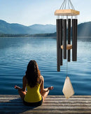 Wind Chimes Outdoor Deep Tone, 30 Inches Wind Chimes Outdoor, Memorial Wind Chimes with Hook as Gifts for Mother's Day/Housewarming/Christmas, Patio, Garden, Yard, Home Décor. Black by CozyNest Decor