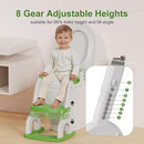 Potty Training Seat with Step Stool Ladder, Upgraded 2-in-1 Toddler Potty Training Toilet Seat with Non-Slip Step Splash Guard Handles and Waterproof Cushion, Toddler Potty Seat for Kids Boys Girls by TinyTreasures Baby Boutique