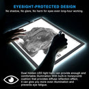 LitEnergy A3 LED Copy Board Light Tracing Box, Ultra-Thin Adjustable USB Power Artcraft LED Trace Light Pad for Tattoo Drawing, Streaming, Sketching, Animation, Stenciling (Silver) by TinyTreasures Baby Boutique