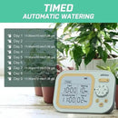 Automatic Plant Waterer Indoor Self Watering System for 15 Potted Plants, Auto Drip Irrigation Kit Programmable Water Timer with Smart Humidity Detection, Green by GreenHaven Gardens