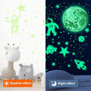 1017Pcs Glow in The Dark Stars for Ceiling Glow in The Dark Moon and Space Wall Decals Luminous Astronaut Universe Planet Galaxy Wall Stickers for Kids Boys Girls Bedroom Green by TinyTreasures Baby Boutique