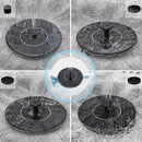 VIVOHOME Polyresin Antique Outdoor Golden Garden Bird Bath and Solar Powered Round Pond Fountain Combo Set by GreenHaven Gardens