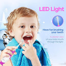 SEAGO Toddler Electric Toothbrushes for Baby Ages 0-3 Years, Baby Toothbrush with Smart Timer and Suction Base, 4 Replacement Brush Heads SG-513(Purple-C) by TinyTreasures Baby Boutique