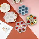 PandaEar 3 Pack Baby Food Freezer Tray with Lids, Silicone Baby Food Storage Container for Homemade Baby Food, Purees, Breastmilk (Blue/Green/Carnation) by TinyTreasures Baby Boutique