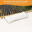 Lazy Daze 12 FT Sunbrella Fabric Hammock not Fading with Spreader Bars and Free Pillow Fits for Two Persons, All Weather and Fade Resistant for Patio Yard, 450 lbs Weight Capacity,Cast Pumice by GreenHaven Gardens
