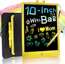Sketch Pads for Drawing Kids, LEYAOYAO LCD Writing Tablet with Protect Bag Etch a Pads,Colourful Screen Draw Pad Draw Board,Birthday Gifts for 3 4 5 6 Year Old Girls(Yellow,10-Inch) by TinyTreasures Baby Boutique