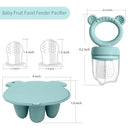 Silicone Baby Food Freezer Tray with Teething Popsicle Molds - Baby Fruit Feeder and Breastmilk Teether Combo by TinyTreasures Baby Boutique