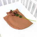 Muslin Baby Lounger Cover, Baby Padded Lounger Cover, Infant Floor Seat Cover, Organic Cotton Removable Slipcover Fits Newborn Lounger for Boys and Girls(Light Brown) by TinyTreasures Baby Boutique