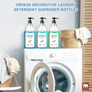 GMISUN Laundry Detergent Soap Dispenser, Liquid Laundry Detergent Dispenser, Container for Farmhouse Laundry Room Decor, Organizer for Liquid DetergentSoftenerBleach Storage Bottle(67 Oz Set of 3) by CozyNest Decor