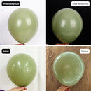 RUBFAC 129pcs Sage Green Balloons Different Sizes 18 12 10 5 Inch, Olive Green Latex Balloon Garland Arch Kit for Birthday Party Graduation Baby Shower Wedding Safari Jungle Balloon Decoration by TinyTreasures Baby Boutique