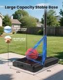 IGL Portable Basketball Hoop, 5.6-10FT Adjustable Basketball Goal System, 44 Inch Outdoor Basketball Hoop & Goals for Kids, Youth, and Adults in The Backyard, Driveway with PC Backboard by TinyTreasures Baby Boutique