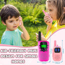 Pink Walkie Talkies with Silicone Cover, Toys for 3-8 Year Old Girls Boys, Kids Walkie Talkies 1000FT Range 2 Way RadioToy Christmas Birthday Gifts for 6-10 Year Old Girls Boys by TinyTreasures Baby Boutique