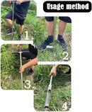 INTBUYING 40’’ Soil Sampler Probe Soil Test Probe with 9.8’’Sample Ejector and Foot Pedal T Rubber Handle Stainless Steel 2.7'' Dia for Soil Sampling Lawn Garden Farm by GreenHaven Gardens