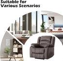 EBELLO Classic Power Recliner Chair, Oversized Electric Reclining Chair with Overstuffed Cushion and Back, Soft Fabric Adults Single Recliner Sofa for Living Room, Brown by CozyNest Decor