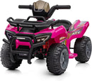 Kids ATV 4 Wheeler, 6V Ride-On Toy for Toddlers Boys & Girls with Music, Forward & Reverse - Rose Pink by TinyTreasures Baby Boutique