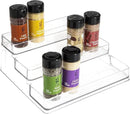 SIMPLEMADE 3-Tier Spice Rack Organizer - Versatile Storage Shelf for Kitchen, Bathroom, Bedroom & Office, Set of 1, Clear by CozyNest Decor