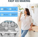 COWSAR 3-in-1 Water Cooler with Ice Maker, Hot & Cold Top Loading, Water Dispenser for 5 Gallon Bottle, 33LBS/24H Ice Maker with Child Safety Lock, White by CozyNest Decor