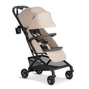 Mompush Velo Lightweight Travel Stroller – One-Hand Fold, Ultra-Compact & Airplane Friendly, Lie-Flat Recline Seat (from Birth to 50 lbs), Includes Cup Holder, Shoulder Strap, and Leather Bumper Bar by TinyTreasures Baby Boutique