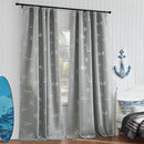 Vangao Kids Curtains for Boys Bedroom Kids Blackout Curtains 84 Inch Length Ocean Aquarium Nursery Drapes for Girls Bedroom Silver Sea Animals Print Thermal Insulated Drapes, Grey 2 Panels by TinyTreasures Baby Boutique