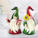 HONGLAND Metal Gnome Yard Art Outdoor Gnomes Garden Statue 18 Inch Gnome Figurine Decorative Stakes for Holiday Christmas Lawn Patio Yard Garden Decor-2 PCS by CozyNest Decor