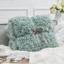 GONAAP Fuzzy Faux Fur Throw Blanket Queen Size Ice Blue Super Soft Cozy Plush Fuzzy Shaggy Blanket for Couch Sofa Bed (Ice Blue, Queen(90"x90")) by CozyNest Decor