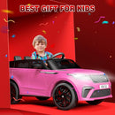 Hetoy Kids Ride On Car with Remote, Licensed Land Rover Kids Electric Car, Ride On Toys for Kids 3-8 with Mp3 Player, Rocking, Pull Rod, Pink by TinyTreasures Baby Boutique