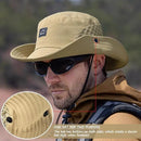 Fishing Hat, UPF50+ Wide Brim Sun Hat for Men Women, UV Protection Hiking Beach Bucket Hats Summer Safari Hat by GreenHaven Gardens