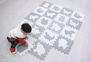 qqpp EVA 18 Tiles Baby Play Mat for Playing, Interlocking Foam Floor Mats for Tummy Time & Crawling, Flooring Tiles with Animals Puzzle for Kids. QP-51(AL) b18N by TinyTreasures Baby Boutique