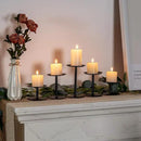 Homemory Holloween Candle Holders for Pillar Candles Set of 5 (Black) by CozyNest Decor