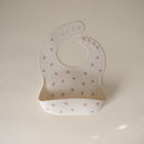 mushie Silicone Baby Bib | Adjustable Fit Waterproof Bibs (Bows) by TinyTreasures Baby Boutique