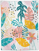 ICMOLYYENLO Tropical Green Leaves Tapestry, Exotic Leaves Beautiful Bedroom Wall Hanging, Floral Poster Blanket for Bedroom Living Room Dormitory Apartment 50x60 Inch by CozyNest Decor