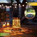 Solar Lanterns Outdoor Garden Decor, Gifts for Women, Mom, Grandma, Birthday, Thanksgiving, Decorative Waterproof Hanging Metal LED Light for Yard, Patio, Lawn, Landscape, Backyard (Bee) by GreenHaven Gardens