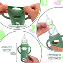 BUSOHA 3 Pack Silicone Sleeves for Dr. Brown's Glass Baby Bottles - Drop Protection Baby Bottle Sleeves Compatible with Dr. Brown's Newborn Glass Bottles with Silicone Handles,8 oz by TinyTreasures Baby Boutique