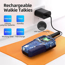 Rechargeable Kids Camouflage Walkie Talkies 3 Pack Long Range, 48H Work 7D Standby, LED Flashlight,Outdoor Camping Games Toys Gifts for 3-12 Year Old,Ideal Birthday for Boys & Girls by TinyTreasures Baby Boutique