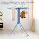 Clothes Drying Rack Foldable & Collapsible Drying Racks with 4-Leg Octopus Design, Large Capacity Space Saving Indoor Drying Rack for Bedroom,Balcony,Laundry for Indoor/Outdoor Use(Grey & Green) by CozyNest Decor