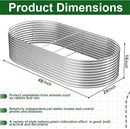 FRIZIONE 2pcs Tall 4x2ft Galvanized Raised Garden Bed Outdoor,Steel Garden Bed for Vegetables,Above Ground Garden Box for Flower,Metal Raised Beds for Gardening by GreenHaven Gardens