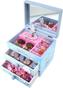 Music Jewelry Box for girls blue Cute bunny girls jewelry box Little girl birthday christmas Gift kids jewelry box Organizer by TinyTreasures Baby Boutique