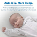 Dr. Brown's Natural Flow Anti-Colic Options+ Wide-Neck Baby Bottles 5 oz/150 mL,with Level 1 Slow Flow Nipple,4 Pack,0m+ by TinyTreasures Baby Boutique