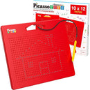 Picasso Toys Magnetic Drawing Board 12x10 inch Large 748 Bead Magnet Tablet Pad Erasable Reusable Writing Playboard STEM Toys Educational Playset Open-Ended Learning Kit Child Brain Development PTB01 by TinyTreasures Baby Boutique