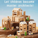 105Pcs Wooden Building Blocks Construction Set for Kids Ages 3-8,Preschool Learning Toys for Toddlers, Boys & Girls Birthday Gift, Educational STEM Toy by TinyTreasures Baby Boutique