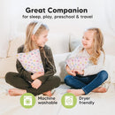 Mini Toddler Pillow with Pillowcase - 9x13 My Little Dreamy Travel Kids Pillow for Sleeping, Toddler Bed, Small, Tiny, Organic Cotton Pillowcase, Soft & Breathable, Kids 2-4 Years Old (Mist Pink) by TinyTreasures Baby Boutique