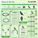 2 Pack Garden Obelisk Trellis for Climbing Plants Outdoor, 6.6FT Tall Rustproof Plant Trellis Climbing Plant Support, Garden Tower Trellis for Potted Plant Flowers Vegetable Vine Indoor by GreenHaven Gardens