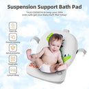 Collapsible Baby Bathtub for Newborn, Foldable Baby Bath Tub with Thermometer & Soft Floating Cushion & Drain Hole, Portable Travel Infant Bath Tubs for Newborns to Toddler 0-36 Months Girl, Green by TinyTreasures Baby Boutique