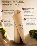 HAPBEAR Large Cork Yoga Mat - 72"x36" Wide Non-Slip for Home Workout, Yoga, Pilates & Stretching - 6mm Cushioned Support - Eco-Friendly & Durable - Bonus Resistance Bands & Carry Bag Included by TinyTreasures Baby Boutique