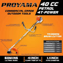 PROYAMA 40cc Gas Powered Brush Cutter, 4-Cycle Weed Eater, 3 in 1 Dual Line Gas String Trimmer and Grass Trimmer, Weed Wacker Extreme Duty… by GreenHaven Gardens