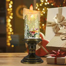 Christmas Flameless Candles, Flickering LED Candles with Timer, Snow Globe Candle Lights for Christmas Decorations by CozyNest Decor